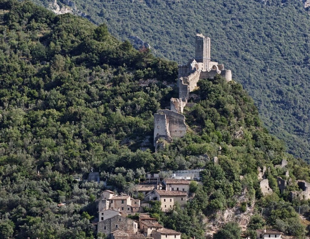 Ferentillo, a glimpse of one of its fortresses